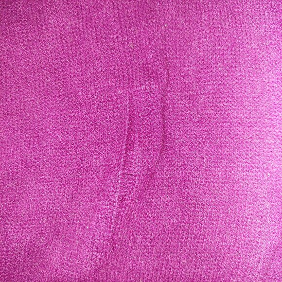 Vintage 1940s-1950s Burgundy/Purple Knit Cardigan Sweater - Picture 7 of 10